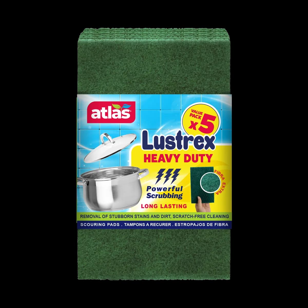 Lustrex — tampons abrasifs — vue de l’emballage, photographie 4