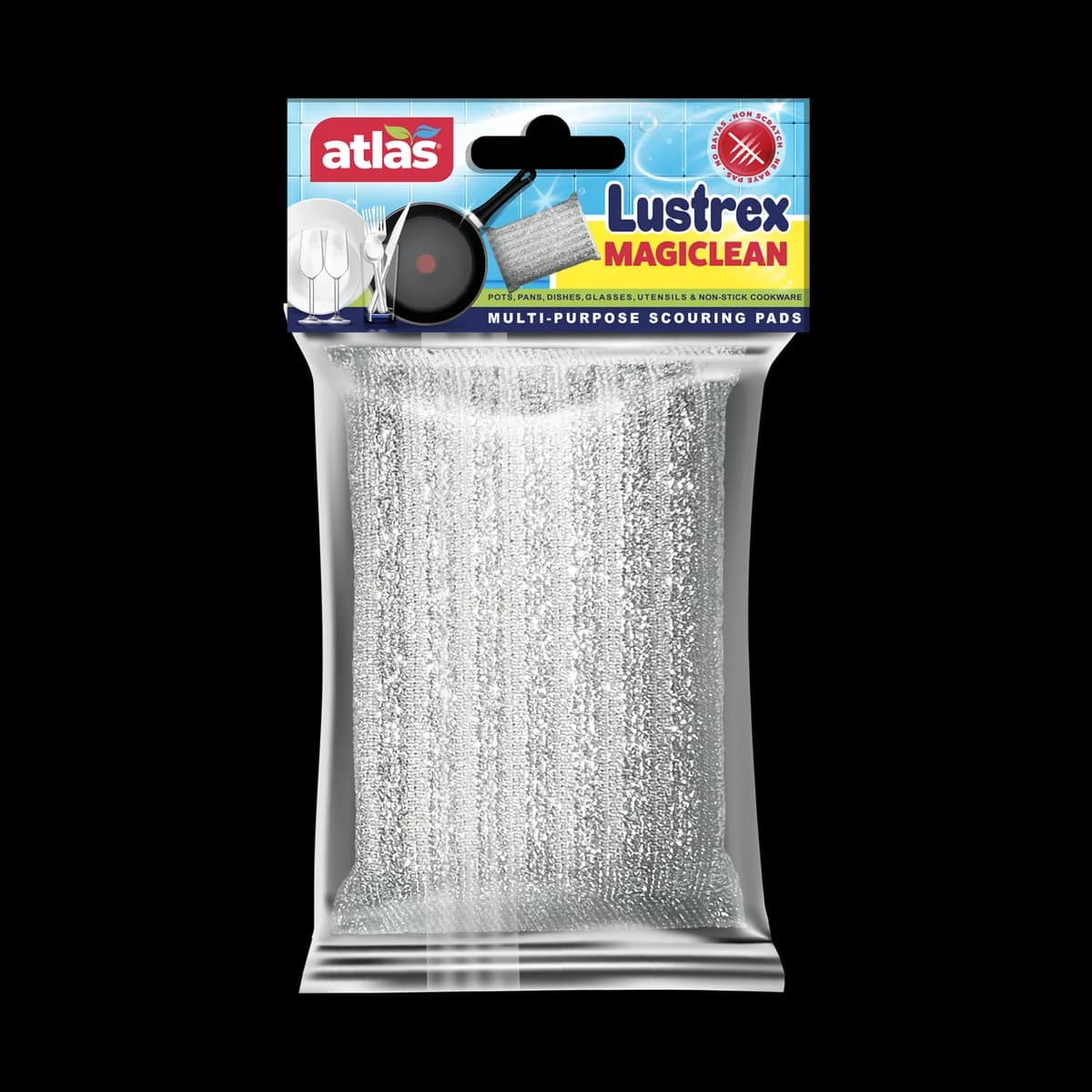 Lustrex Magiclean — tampon argenté — vue de l’emballage, photographie 2
